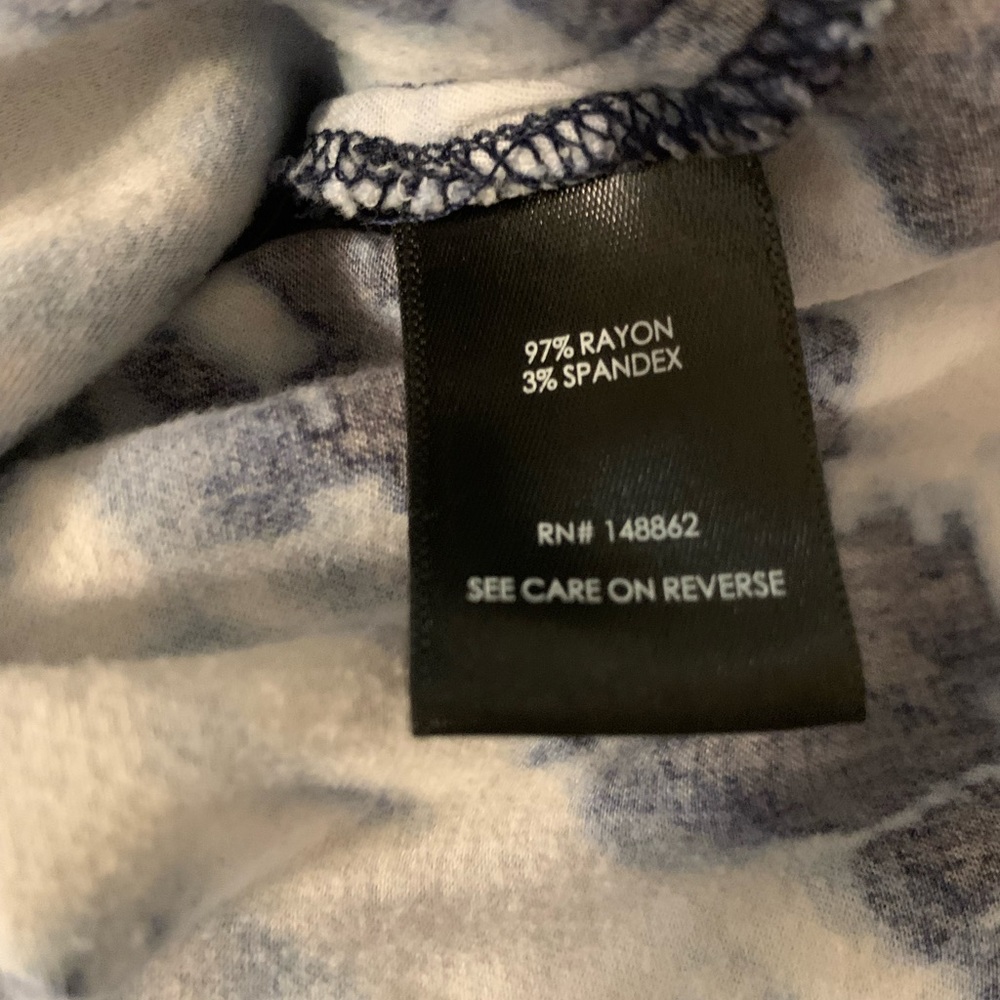 TORRID Plus size 2 navy ice dye tie dye button down dress. Incredibly soft comfy - Picture 7 of 8
